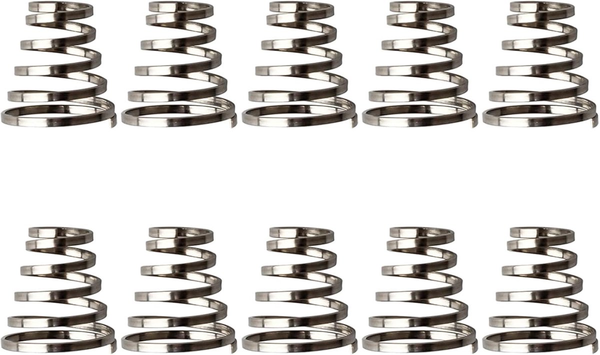 SnelShoppen - 10Pcs/Set RVS Fietsnaaf Snelsluitingen met Veer, Vervangingsonderdelen voor Fietswielen, Roestvrijstaal, Hoge Elasticiteit, Perfect voor
