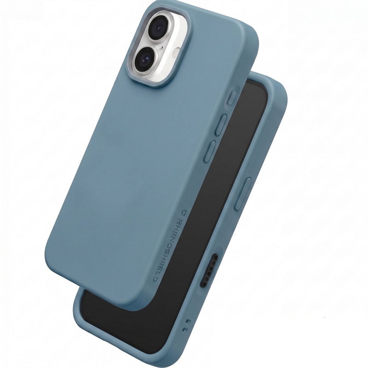 Rhinoshield, Hoesje geschikt voor iPhone 16 Modèle SolidX Soft Touch Schokbestendig, Blauw