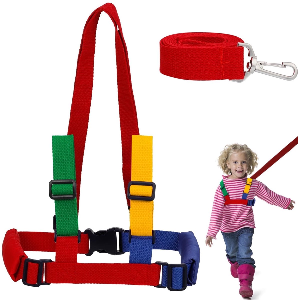 2-in-1 babyveiligheidsdrager, loophulp en loopharnas Geschikt voor kinderen
