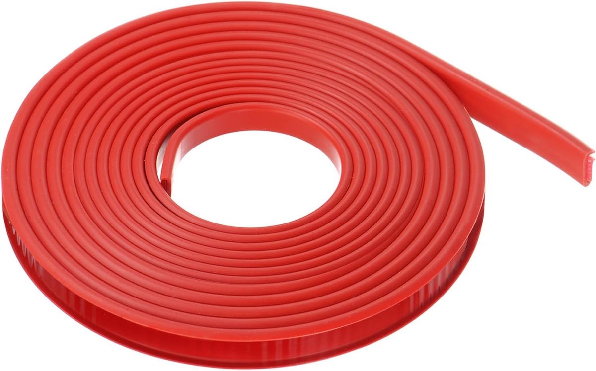 SnelShoppen - U-Shape Zelfklevende 12mm x 6m Flexibele TPE Meubelrand Tape - Rood - Bescherming voor Meubels, Kasten, Tafels - Perfect voor Herstel en