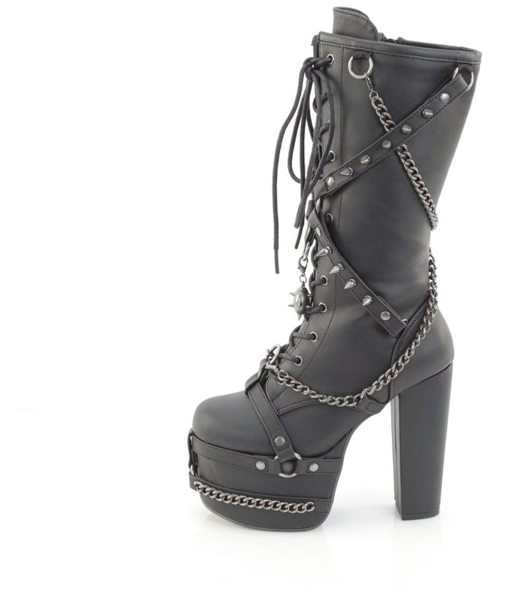 DemoniaCult - TORMENT156 Plateau Laarzen - US 11 - 41 Shoes - Zwart