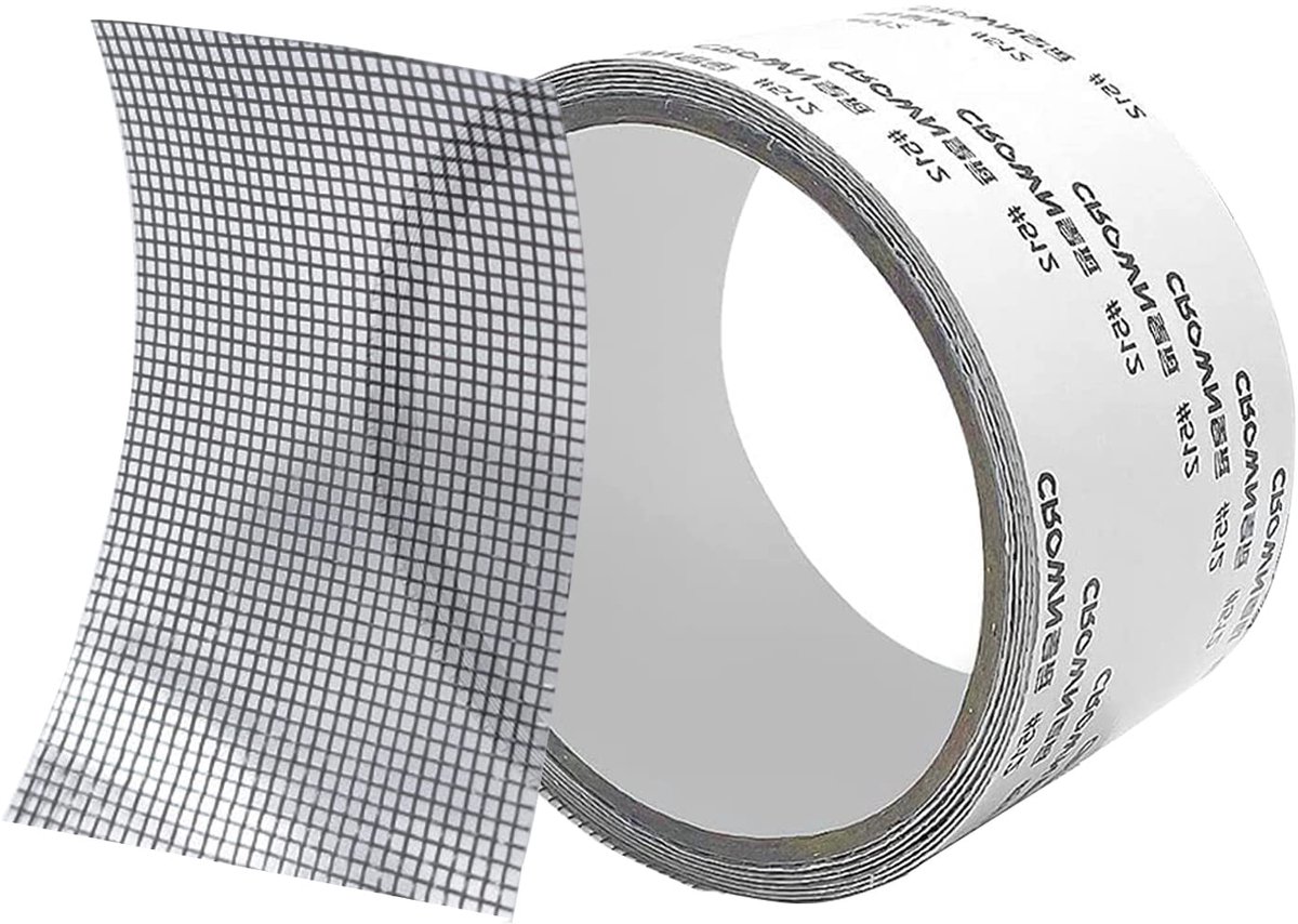 SnelShoppen - Fly Screen Repair Tape 5x200 cm - Zelfklevende Gaasreparatietape voor Ramen en Deuren - Vliegenhorren, Moskito Netten, Scheuren en Gaten