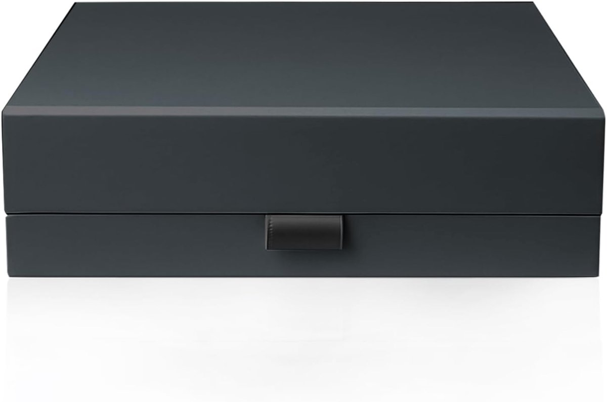 SnelShoppen - Luxe Zwarte Cadeaubox met Magnetische Sluiting, Vouwbare Geschenkdoos voor Trouwen, Bruiloften, Verjaardagen, 140x120x50mm, Stevig Karto