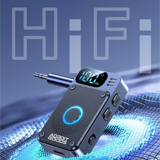 AdroitGoods Bluetooth 5.4 Audio Adapter 2-in-1 Zender Ontvanger AUX Draadloos 3.5mm Transmitter Receiver Auto TV Koptelefoon 14U van AdroitGoods — afbeelding 2