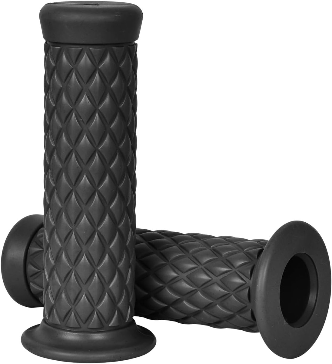 SnelShoppen - Stuurgreep Motorfiets Rubber 22 mm - Antislip Handgreep Ergonomisch Ontwerp - Universeel voor Motorfietsen - Versterkte Grip voor Veilig