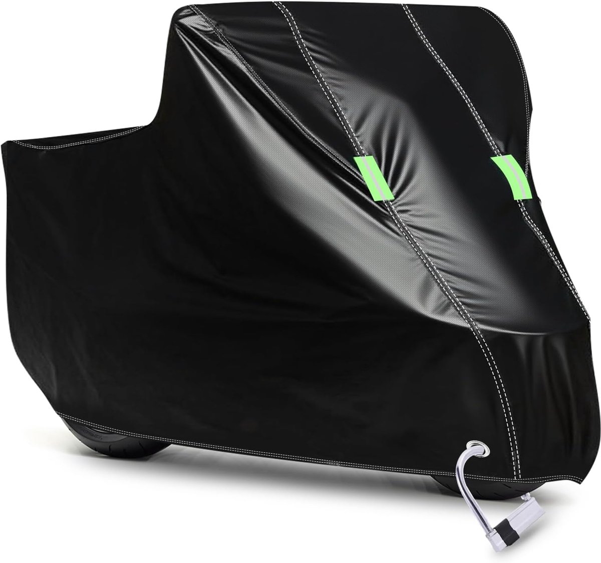 SnelShoppen - D-Lumina Outdoor Motorfiets Cover XL - Waterdicht 210D Polyester, Universele Antidiefstal Bescherming voor Motoren, Scooters, Vespa - 24