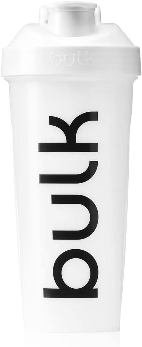 SnelShoppen - Bulk Iconic Shaker Bottle 750ml met Draadmengbal, Lekvrij, BPA-vrij, Ice White, Handige Draaggreep, Vaatwasmachinebestendig voor Klontvr