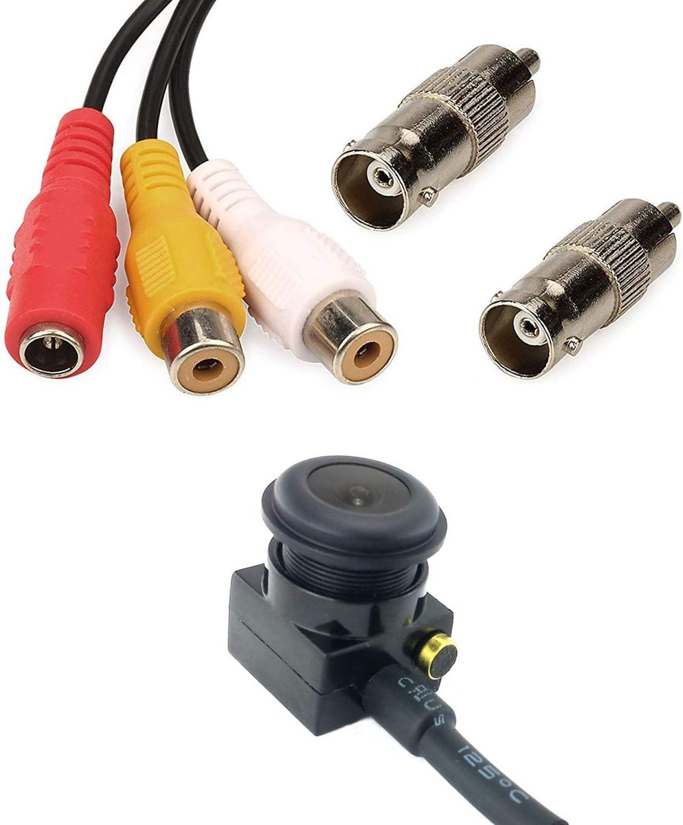 SnelShoppen - CCTV HD Mini Beveiligingscamera 2.8mm 110° Kijkhoek 1000TVL Binnen Mini Spy Camera