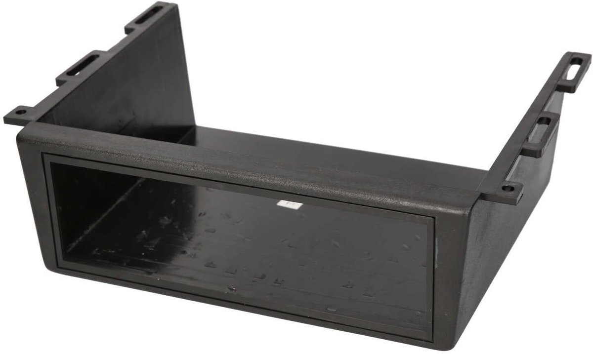SnelShoppen - Universele 1 DIN Auto Radio Behuizing - Zwart - Onderbouw Console voor Auto, Vrachtwagen, Caravan, Boot - Geschikt voor Radio Montage zo