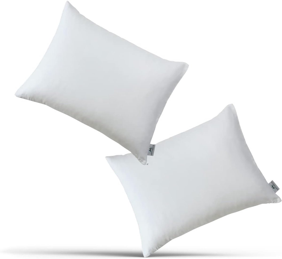 SnelShoppen - Set van 2 Kussenslopen voor Peuters 100% Katoen Satijn Baby Kussenhoes 30x40cm Ademend Zacht Duurzaam Voor Kinderen
