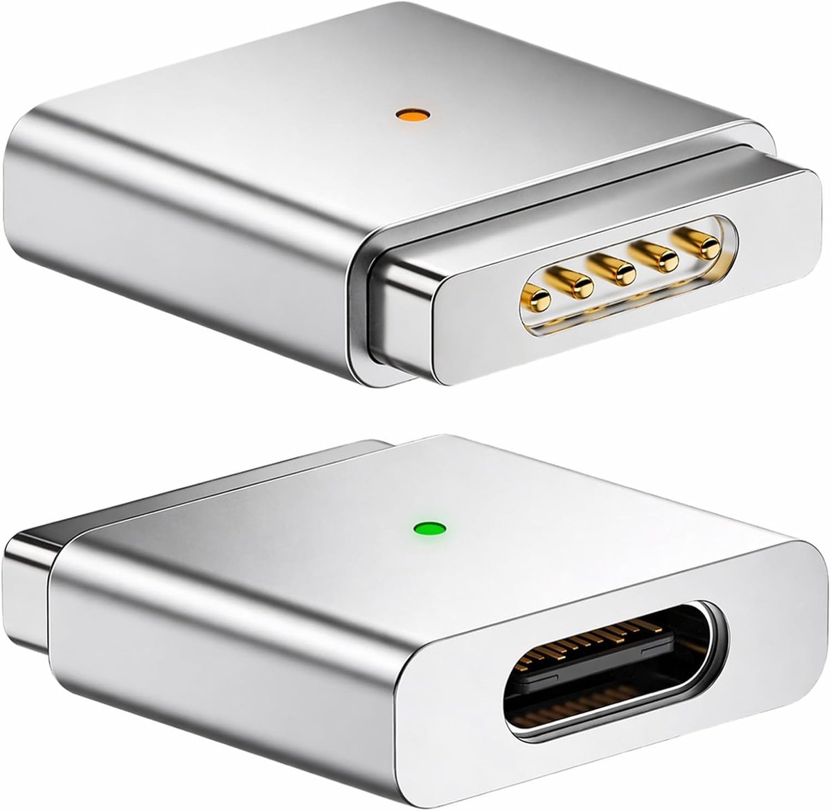 SnelShoppen - USB C naar Magnetische Adapter voor MagSafe 2, PD 100W Snel Opladen, Type C Magnetische T-kop Converter voor MacBook Air & Pro (2013-201