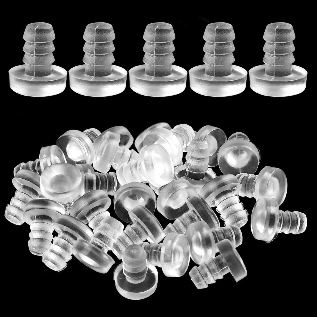 Rubberen Stopdempers voor Meubels - 100 Stuks Antikras Buffers voor Deuren, Tafels en Lades