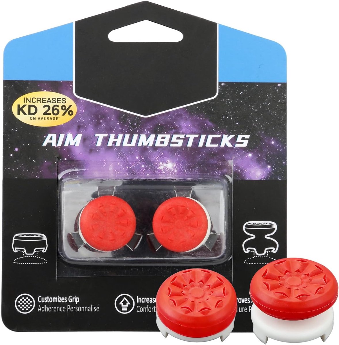 SnelShoppen - Controller Thumb Grips PS4 PS5 - Silicone Joystick Caps - Hoogte: High-Rise & Mid-Rise - Verbeter Controle & Nauwkeurigheid - Non-Slip G