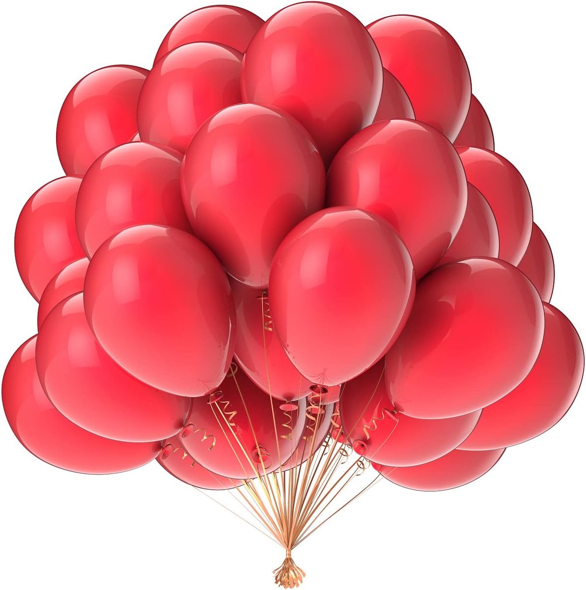 SnelShoppen - Rode Ballonnen 50 Stuks 25 cm Latex Ballonnen voor Bruiloft, Verjaardag, Feestdecoratie, Milieuvriendelijk, Veilig, Party Ballonnen