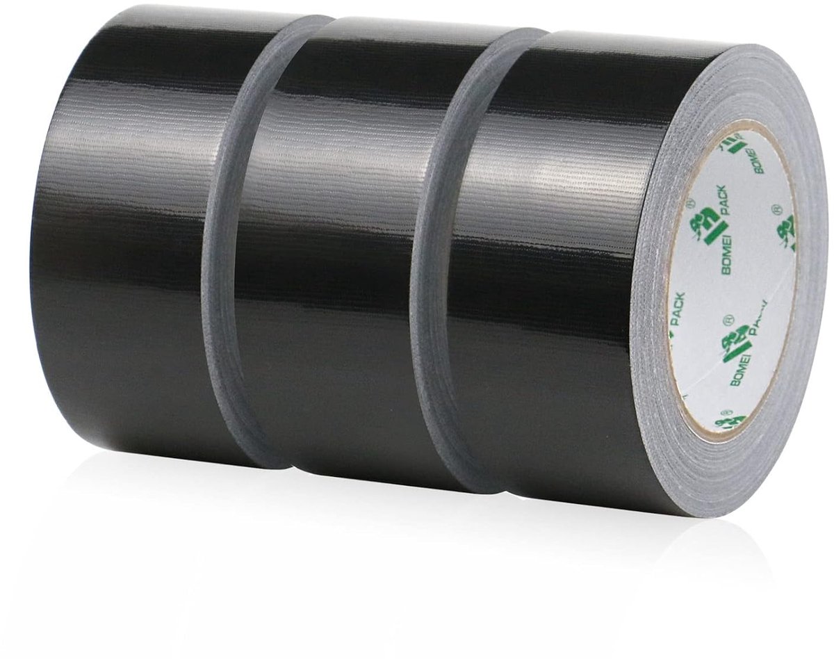 SnelShoppen - Armor Tape Extra Strong 32m x 48mm - Waterproof Reparatietape voor Binnen en Buiten - 3 Rollen Zwart - UV-bestendig, Handafscheurbaar, D