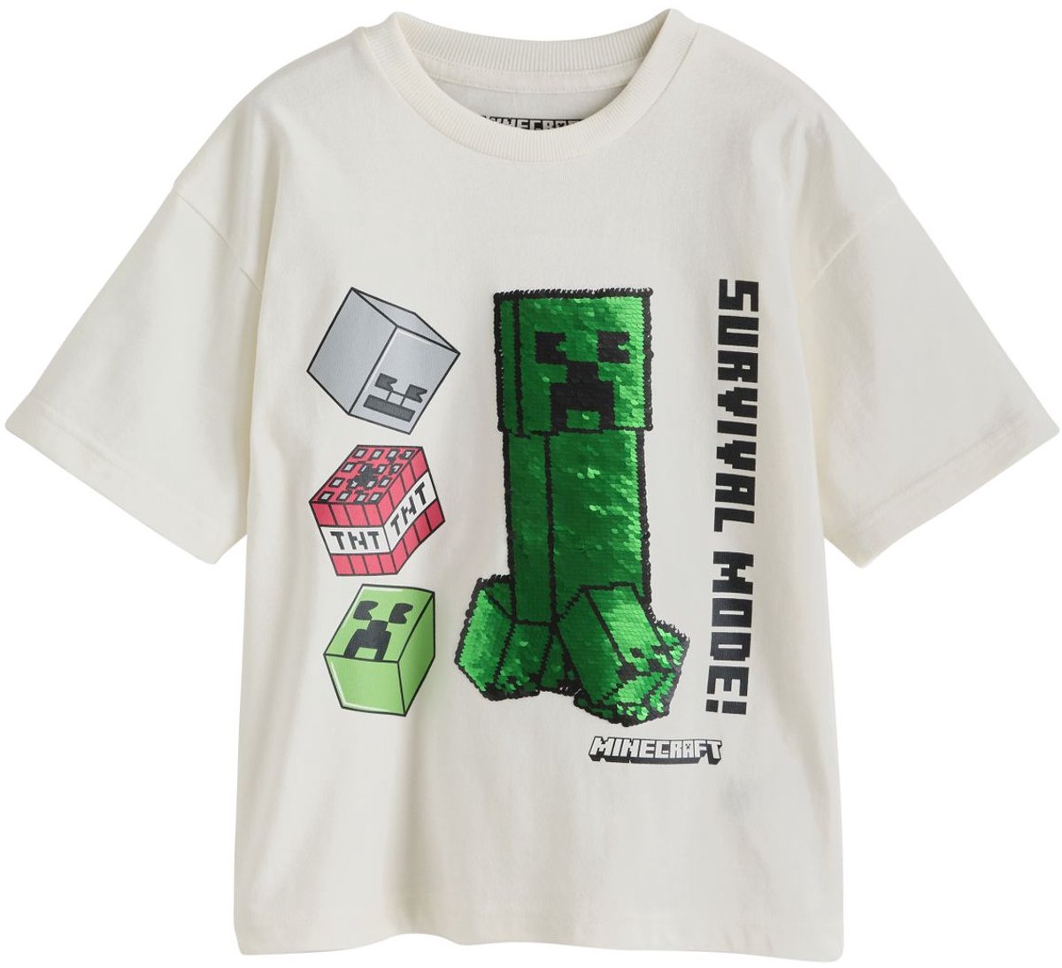 Next - Jongens - Minecraft T-shirt - Wit