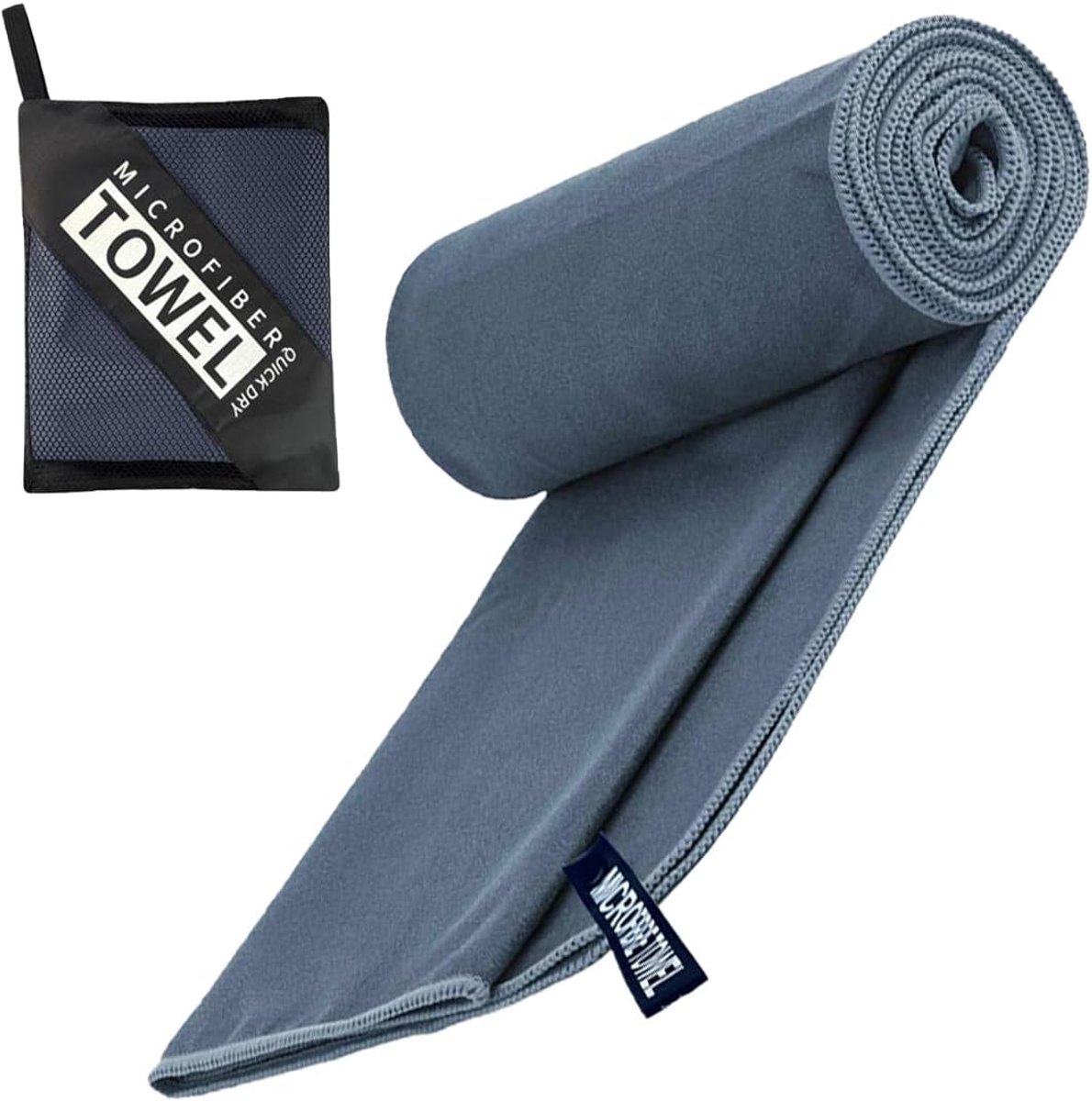 SnelShoppen - Microfibre Handdoek - Compacte Sneldrogende Sporthanddoek - Reis- en Strandhanddoek - Antibacterieel en Lichtgewicht - Grote Badhanddoek