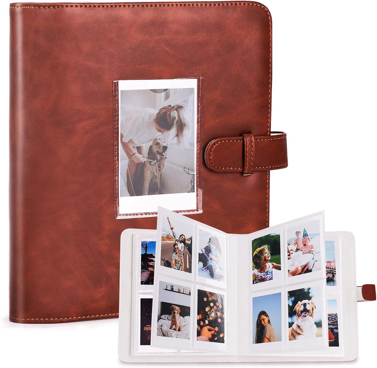 SnelShoppen - Photo Album 272 + 1 Pocket voor 3 Inch Film - Compatibel met Instant Camera's, Ideaal voor Feesten, Reizen, en Kinderen