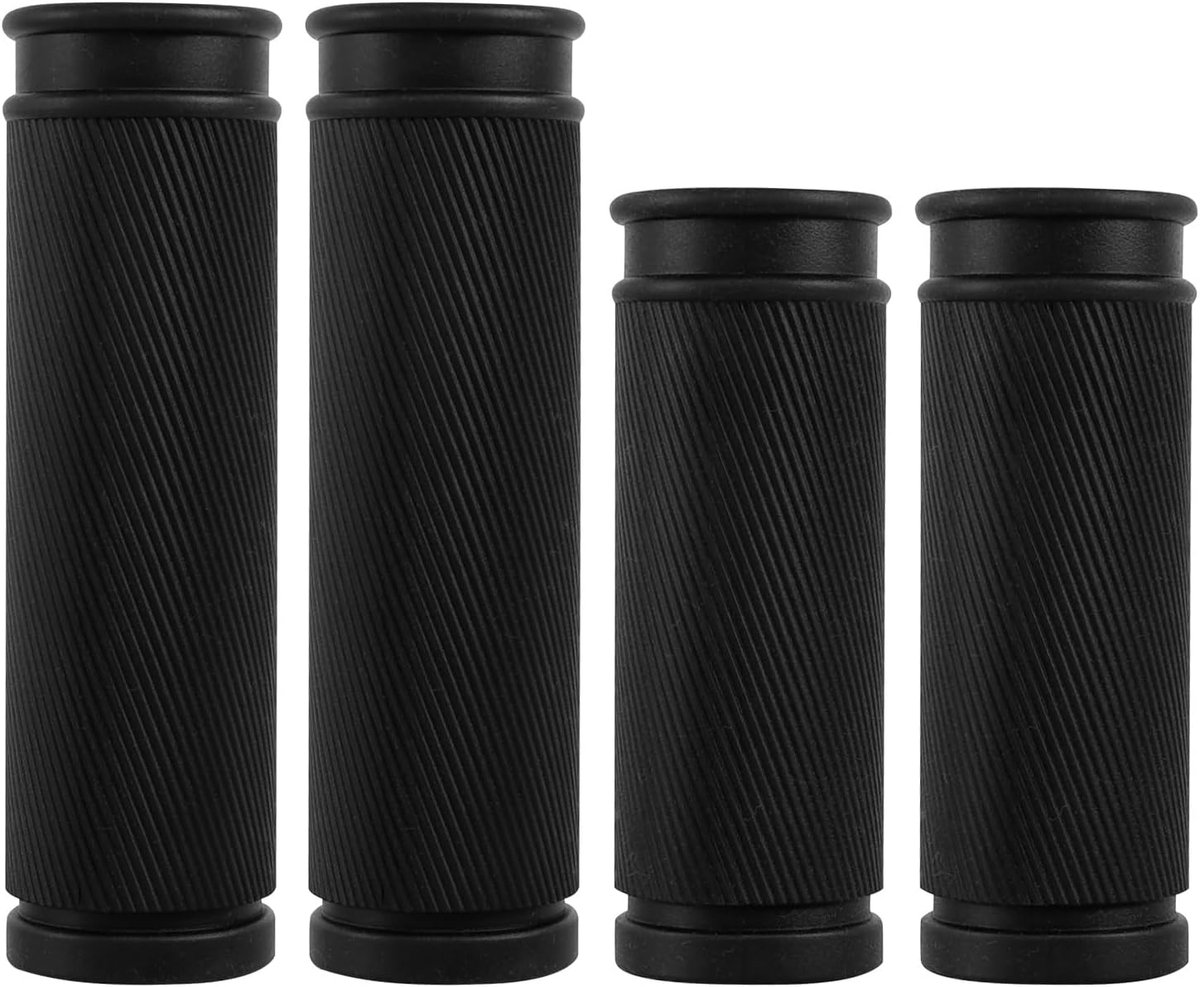 SnelShoppen - 4 Stuks Fietshandvatten, Antislip Rubber Stuurgrepen 85 mm & 105 mm, Mini Fiets Grip voor Twist Shift en Revoshift, Geschikt voor Standa