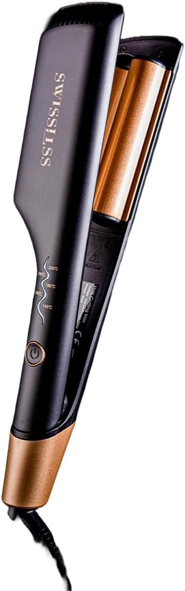 SnelShoppen - Wavy The Wavy Edition Styling Ijzer - Professioneel Haarstyler - Keramische Platen - Voor Golvend Haar - Geschikt voor Alle Haartypes -