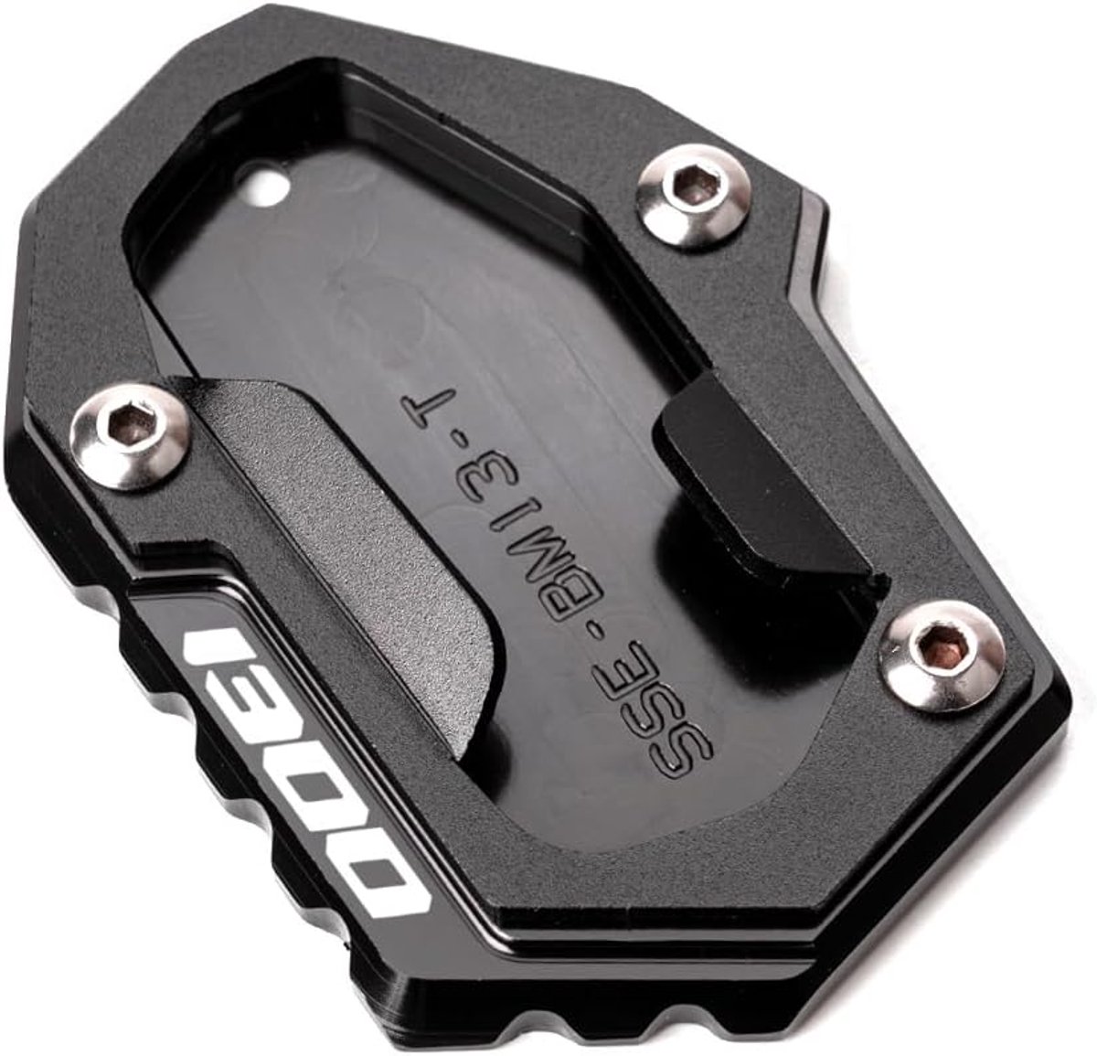 SnelShoppen - Motoraccessoires Zijkant Steunverlenging voor R1300GS R 1300 GS 2024-2025 - CNC Aluminium - Zwart