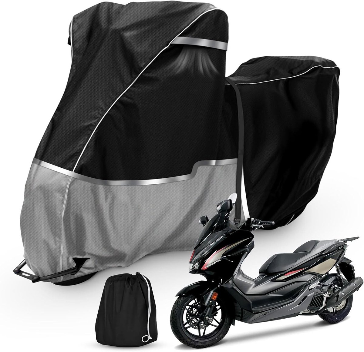 Waterdichte Motorhoes van 420D Oxford Stof voor Honda Forza 350, SH 125 en 350i - Bescherming tegen Sneeuw en Stof voor Buitengebruik