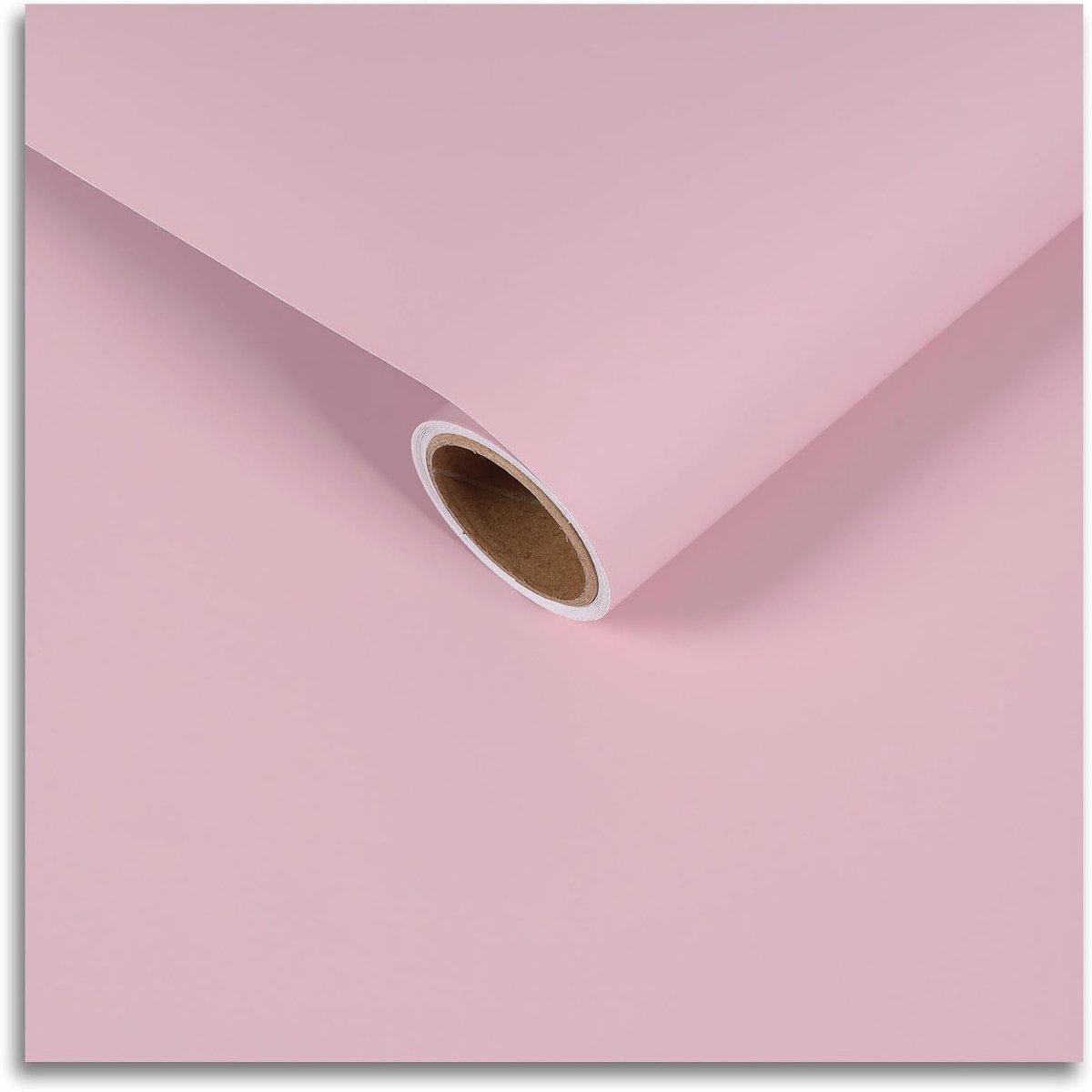 Zelfklevend Lichtroze Behang voor Meubels en Kinderkamer, Makkelijk Verwijderbaar, Decoratieve Folie voor Wand en Keukenachterwand, Ideaal voor Interieurdecoratie