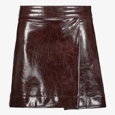 TwoDay meisjes PU rok aubergine - Rood - Maat 158/164
