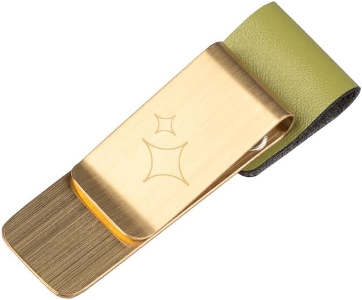 Penhouder Clip - Pistache Pesto - Faux leer - Geschikt voor notitieboek en planner - ShopVlot