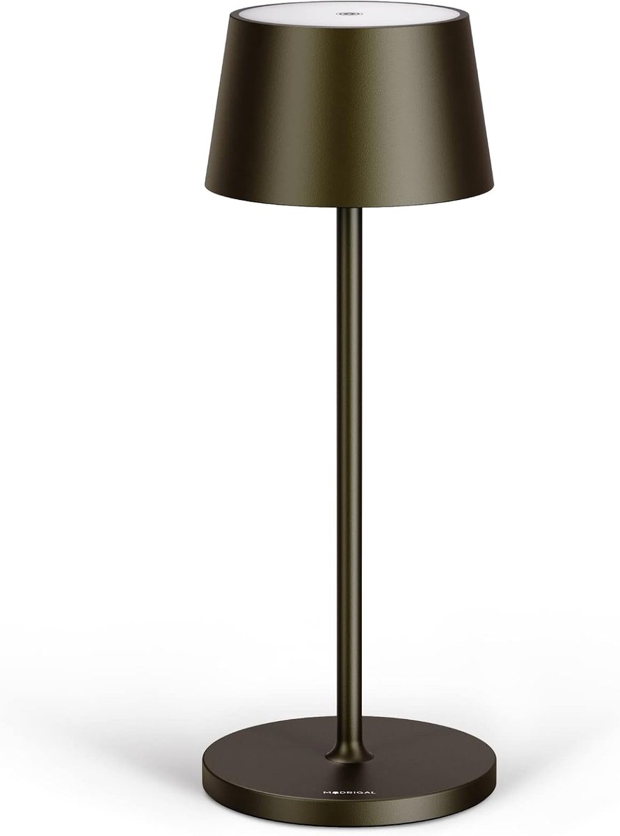 SnelShoppen - Dimbare Draadloze LED Tafel Lamp - Oplaadbare USB-C Batterij - Tropische Zwarte Buitenlamp - Perfect voor Feest, Tuin, Camping en Binnen