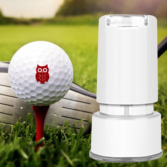 Golfbal Stempel - Markeerhulpmiddel - Golfbaan Identificatie - Zelfinktend Waterdicht - 1.5 cm diameter - Blauw — afbeelding 3