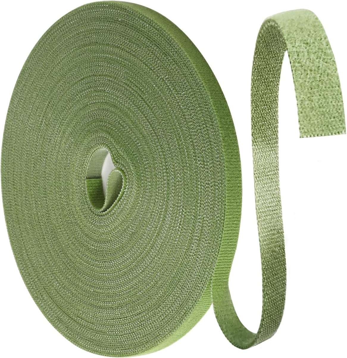 25 m Weerbestendige Plant Ties, 10 mm Plant Band, Herbruikbare Kabelbinders, Klimhulp voor Planten, Groen