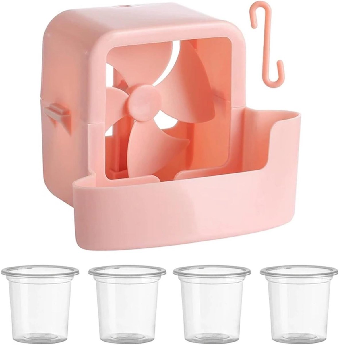 Ventilatorkoelbox - IJskast Koeler - Ruimte Koelen - Snelkoelend - 50 Grams - Roze