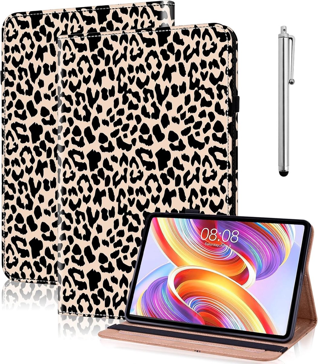 SnelShoppen - Case voor Amazon Fire Max 11 Tablet (13e Generatie, 2023) 11 Inch PU Lederen Schokbestendige Tablet Case met Verstelbare Stand, Kaartslo