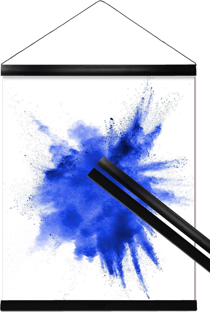 Rugstang 41 cm - kunststof - zwart - ideaal voor stabiliteit - SnelShoppen
