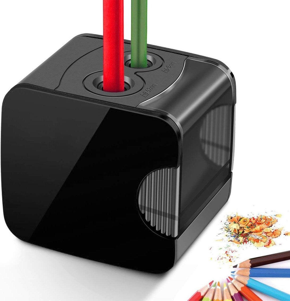 Automatische Potloodslijper, USB-aansluiting of Batterij, Geschikt voor Potloden Nr. 2 en Kleurrijke Potloden, Efficiënt en Gebruiksvriendelijk