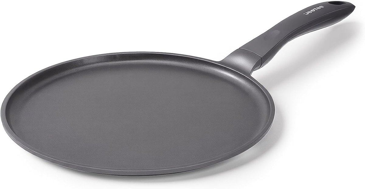 SnelShoppen - Crepe pan 24 cm - titanium gold - anti-aanbaklaag - ideaal voor pannenkoeken, crêpes en omeletten - keuken essentials voor gezin en fees