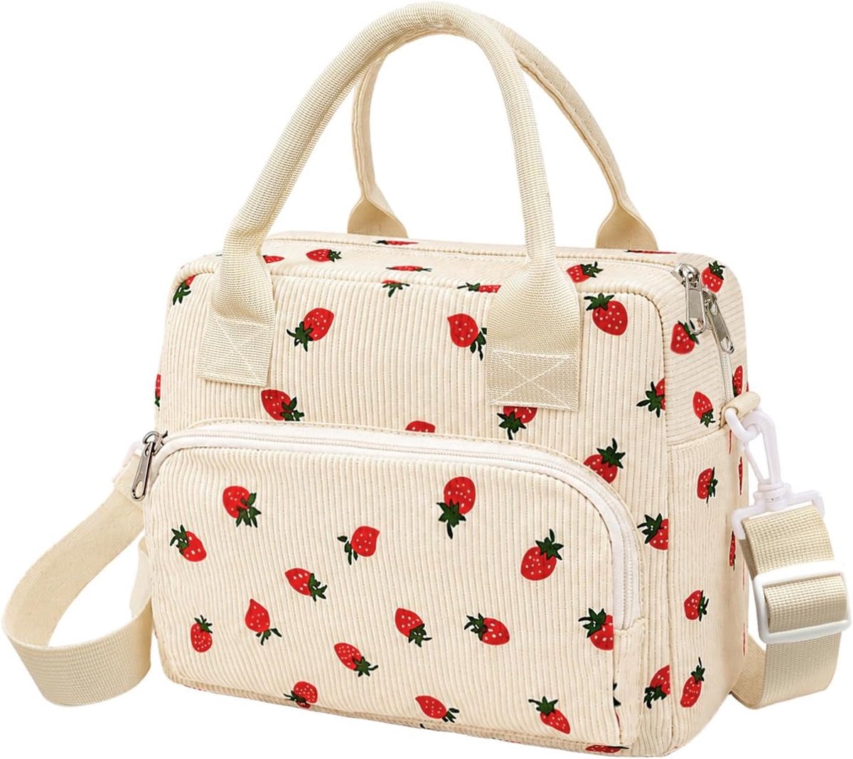 SnelShoppen - Minfuerang 12L Grote Geïsoleerde Koeltas Lunchtas met Verstelbare Schouderbanden, Opvouwbare Lekvrije Isolatietas voor School, Werk, Pic