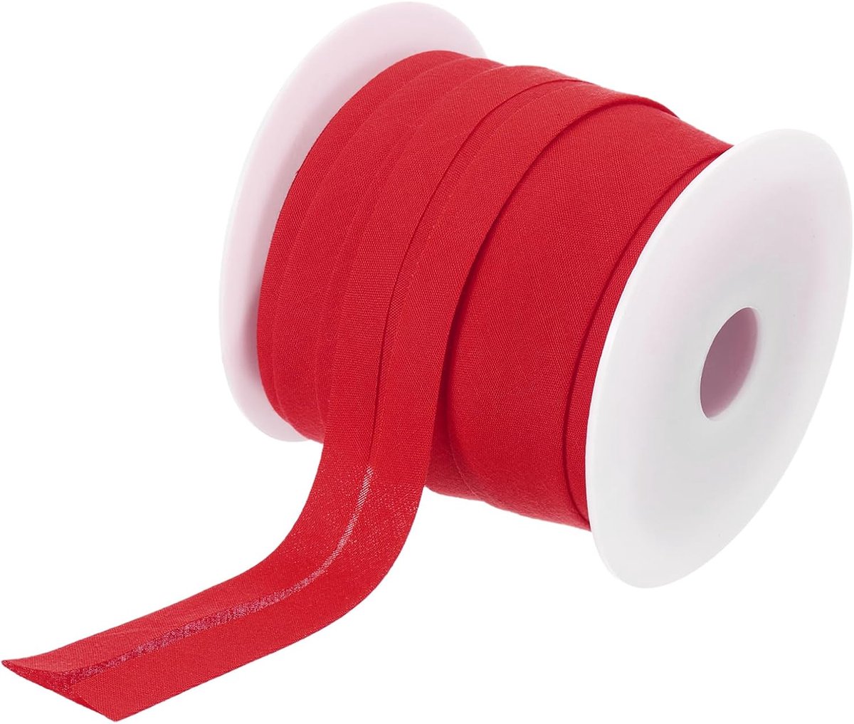 1 inch Single Fold Bias Tape Polyester Continuous Bulk Bias Tape voor naaien, Seaming Quilting Hemming Binding Crafts (Wine Red 25 Yards)