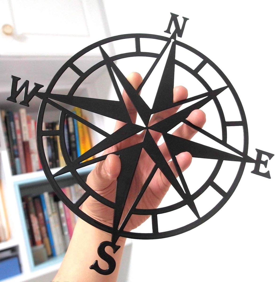 28 cm metalen decoratieve nautische kompas wanddecoratie, woonkamer