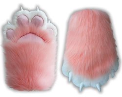 Fursuit Poten Faux Fur Pluche Harige Poten, Therian Poten met