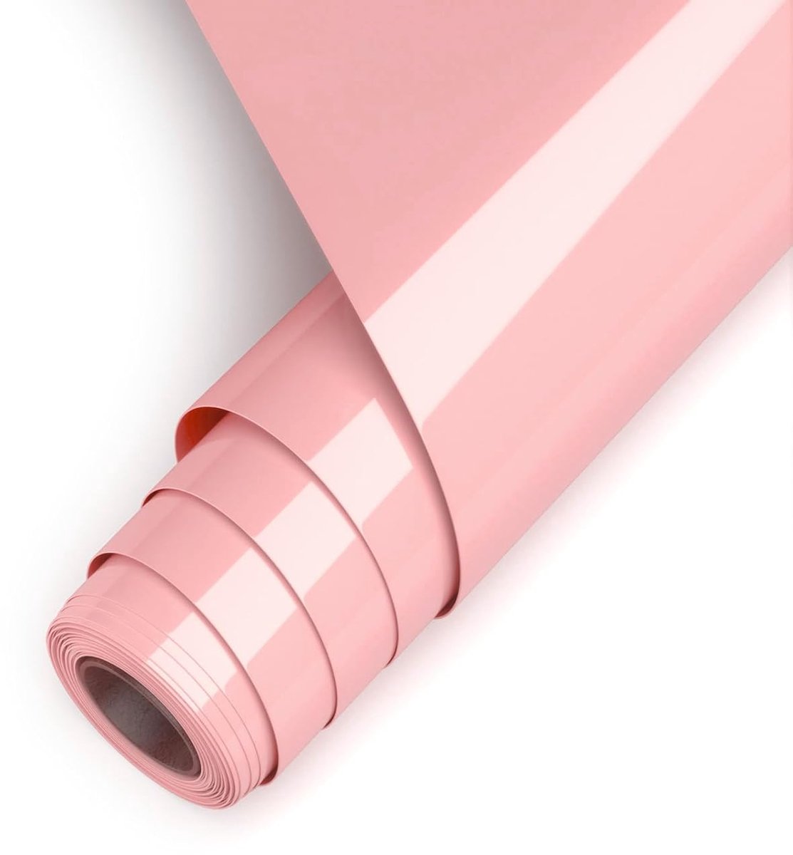 Plotterfolie voor textiel, lichtroze vinylfolie Htv 30,5 cm x 457 cm