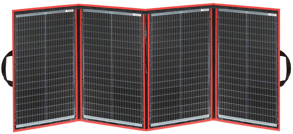 200W draagbare opvouwbare zonnelader Outdoor Travel oplaadbare opvouwbare tas met 20A-controller voor caravan camper camping Auto Boot Batterij opladen | Met zonne-laadregelaar en fotovoltaïsche kabel, voor 12 V-batterijen