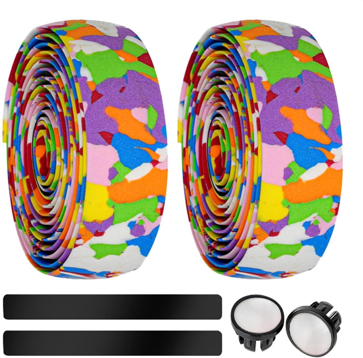 Stuurband Fiets - Fietsgreep Demping - Comfortabel Fietsen - Schokabsorberend Schuim - 200 cm lengte - Zwart/Bruin