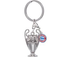 FC Bayern München Sleutelhanger - Voetbal Sleutelhanger - Fan Merchandise - UCL Trofee Design - 335 cm - Zilver
