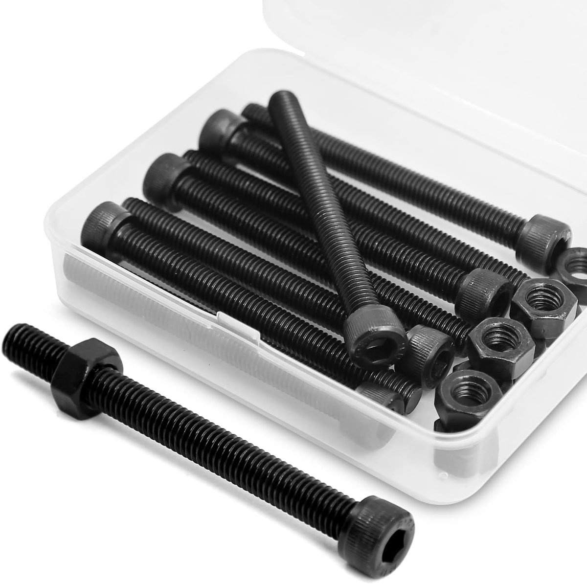 x 90 mm 8 stuks binnenzeskantschroef en moer combinatiebox