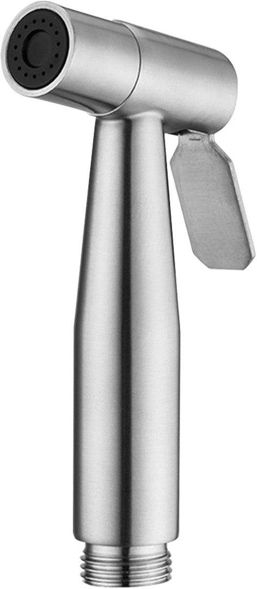 Bidet voor toilet, handdouche, 304 roestvrij stalen sproeikop, handbidet, hygiëne, toiletpapier, luierreiniging (zilver)