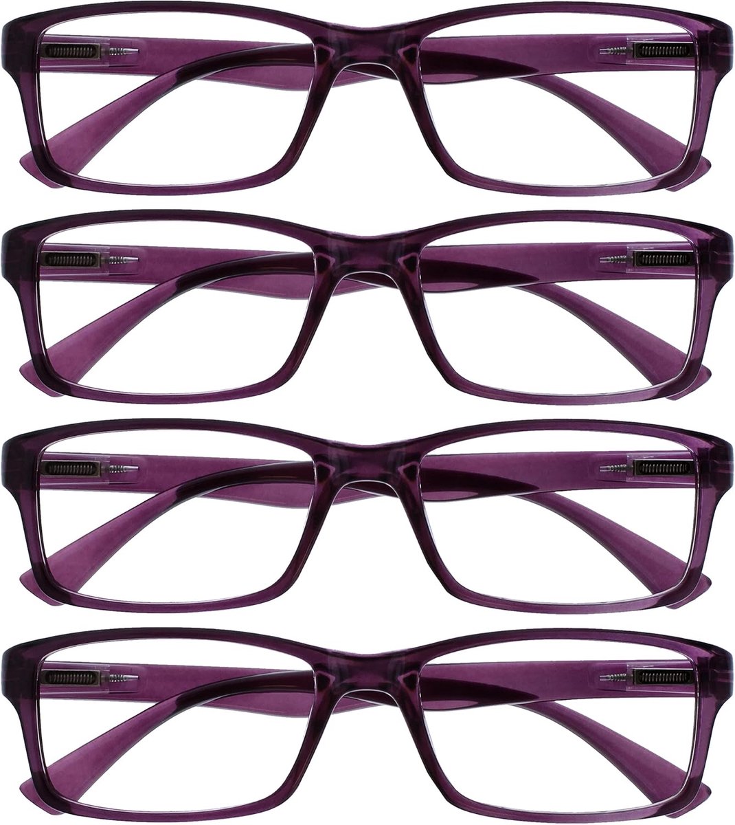 Zwart Blauw Bruin Purper Lezers Waarde 4 Stuks Ontwerper Stijl Mannen