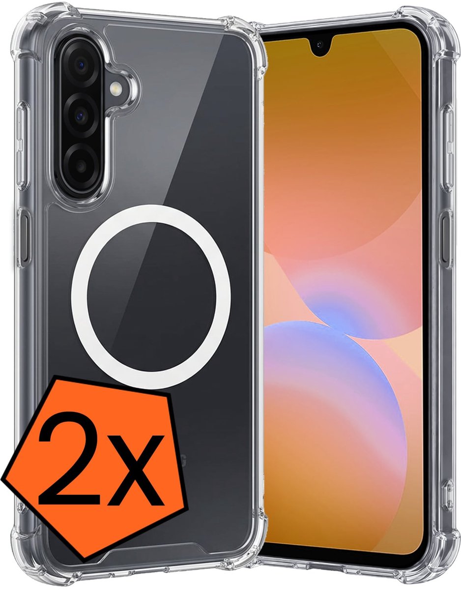 Hoes - 2 Stuks - Geschikt voor Samsung Galaxy A26 - Magsafe Compatible - Sterk & Shockproof - Back Cover - Shock Proof Case - Telefoon Hoes - Transparant