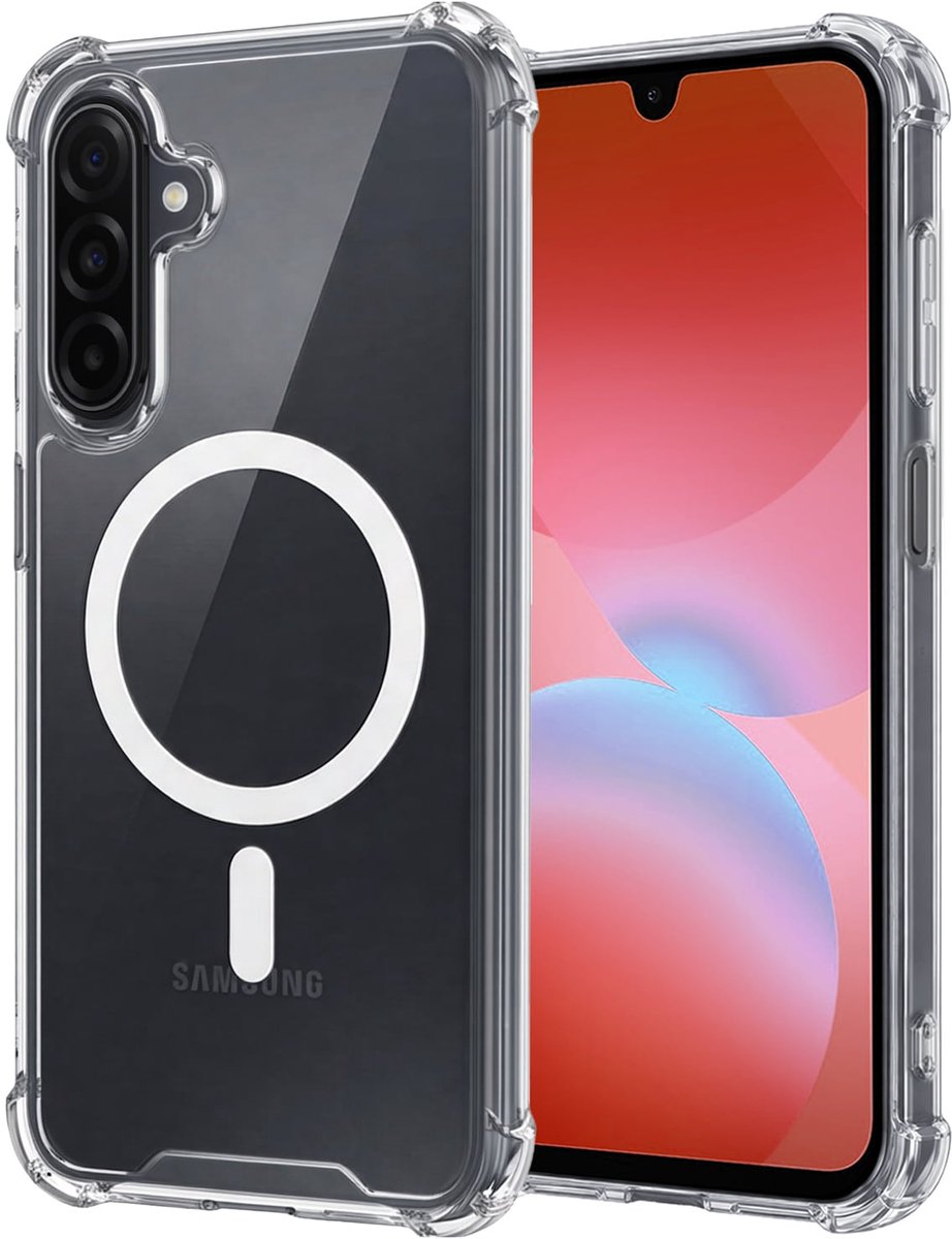 Hoesje - Geschikt voor Samsung Galaxy A26 - Magsafe Compatible - Sterk & Shockproof - Back Cover - Shock Proof Case - Telefoon Hoes Shockproof - Transparant